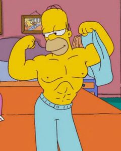 homer working out